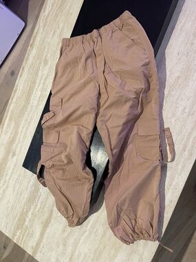 Zara Drawstring Lounge Pants in Light Beige